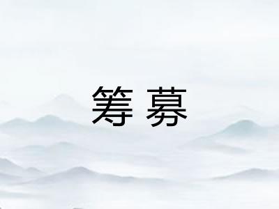 筹募
