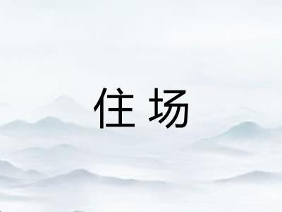 住场