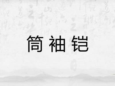 筒袖铠