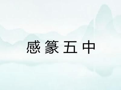 感篆五中