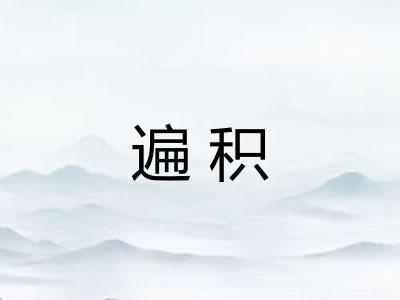 遍积