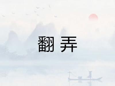 翻弄