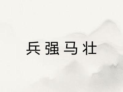 兵强马壮