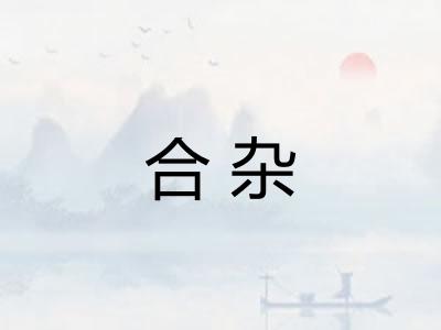 合杂