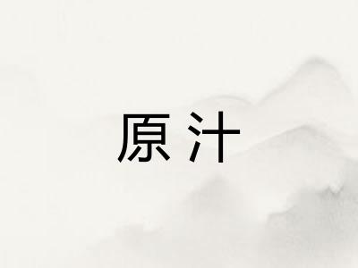 原汁