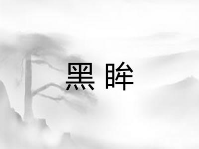 黑眸