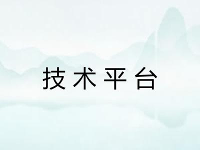 技术平台