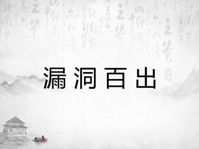漏洞百出
