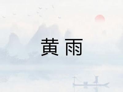黄雨