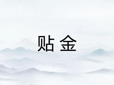贴金
