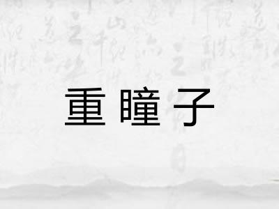 重瞳子