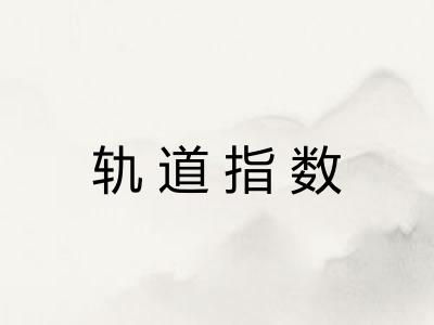 轨道指数